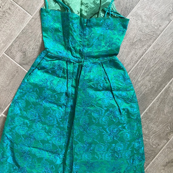 💚SOLD💚Vintage 1955-1963 Union label satin cocktail dress - Picture 9 of 14